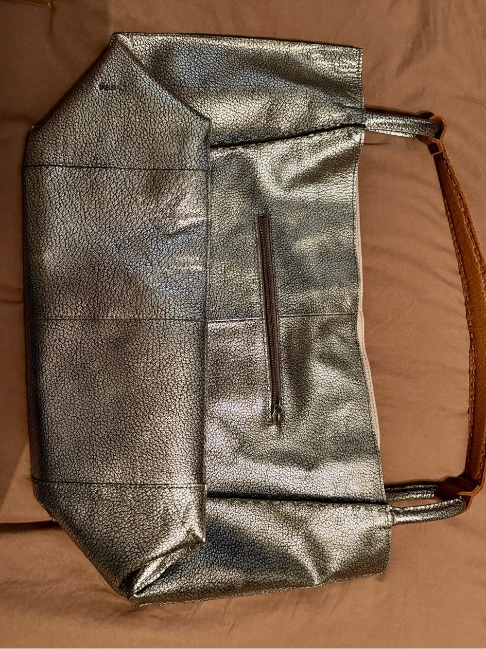 THE SAK - FELIX TOTE - Metallic Silver